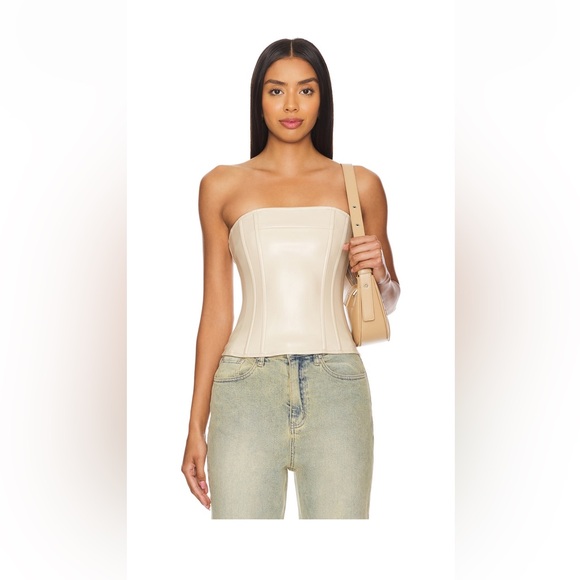 WeWoreWhat Corset Top Ivory - Picture 1 of 4
